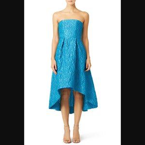 ML Monique Lhuillier Teal Sunshine Day Gown